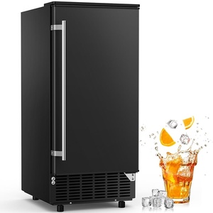 image:imageCOWSAR Commercial Cube Ice Maker Freestanding Ice Machine 80lbs24H 40 Ice CubesCycle Reversible Door 24H Timer amp SelfCleaning Under Counter Ice Cube Machine for BarCafeHome80Lbs24H Insulated Door BLACK