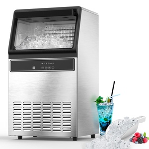 image:imageCOWSAR Commercial Ice Make Machine100 lbs24H 45 Ice CubesCycle Upgrade Stainless Steel Ice Maker with Self Cleaningamp 48 Hour Timer for BarCafeRestaurantHome Under Counter Ice Machine