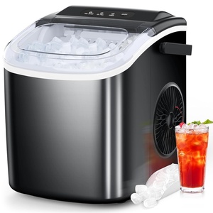 image:imageCOWSAR Ice Maker Countertop Portable Ice Machine with SelfCleaning 265lbs24Hrs 9 Bullet Ice Cubes in 6 Mins Ice Basket and Scoop Ideal for Home Kitchen Bar CampingBlack