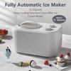 image:imageCOWSAR 11 Quart Ice Cream Maker Machine with Builtin Compressor Fully Automatic No Prefreezing 2 Buttons Control 1 Hour Keepcooling Easy to Clean