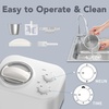 image:imageCOWSAR 11 Quart Ice Cream Maker Machine with Builtin Compressor Fully Automatic No Prefreezing 2 Buttons Control 1 Hour Keepcooling Easy to Clean
