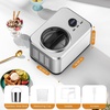 image:imageCOWSAR 16 Quart Ice Cream Maker Machine with Builtin Compressor Fully Automatic and No Prefreezing Frozen Yogurt Keepcooling and Timer Stainless Steel