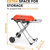 image:imageCowsar 15000 BTU Propane Gas Grill Portable StandUp Barbecue Grill with 348 sqin amp Instastart PushButton Ignition Great for Outdoor Camping Tailgating BBQ Parties Backyard Patio Orange
