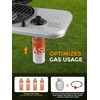 image:imageCowsar 15000 BTU Propane Gas Grill Portable StandUp Barbecue Grill with 348 sqin amp Instastart PushButton Ignition Great for Outdoor Camping Tailgating BBQ Parties Backyard Patio Orange